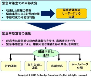 緊急事態宣言の発動プロセス（例）